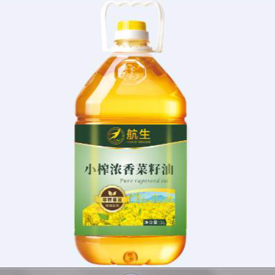 “航生”小榨浓香菜籽油(5L)